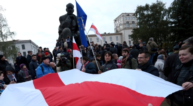 Manifestacja opozycji w Mińsku