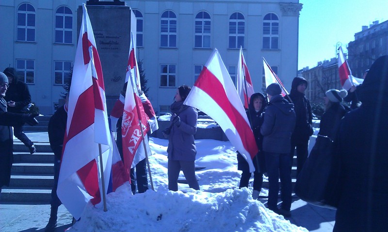 Warszawa: Białorusini świętują Dzień Wolności 